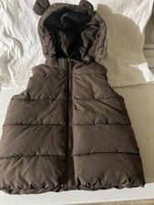 H M Baby/Toddler Puffer Vest with Removable Hood   Size -12