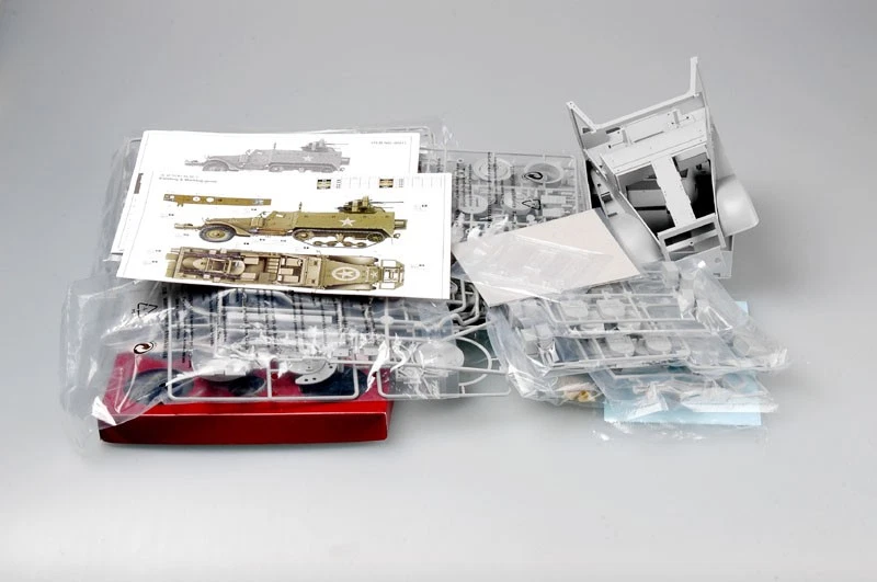 Kit modelo plástico escala 1/16 Trumpeter 911 M16 carro motorizado arma múltipla - Imagem 4 de 4