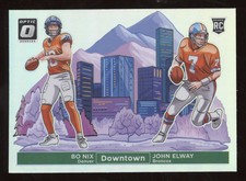 2024 Donruss Optic Downtown Bo Nix John Elway #13 RC