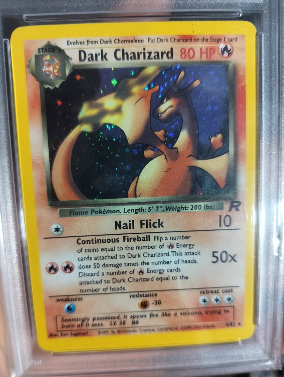 PSA 5 Pokemon ROCKET DARK CHARIZARD HOLO 4 PSA 5 | eBay