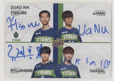 2020 Overwatch League Series 2 Team Quad Ink 11/20 ryujehong Fissure Auto c7o