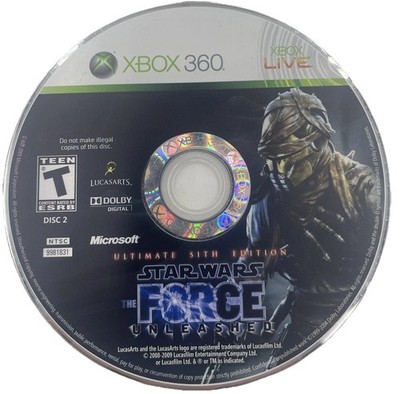 Star Wars: The Force Unleashed - Ultimate Sith Edition - Xbox 360 - Disc 2 Only