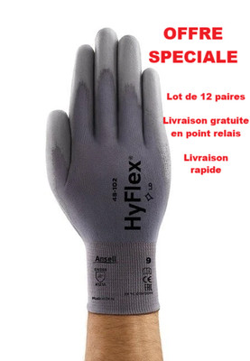 12er Set Ansell 48-102 General Handling Handschuhe Gr. 6