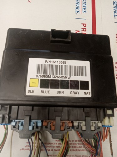 2006 GMC SIERRA CHEVY SILVERADO 1500 BCM BODY CONTROL MODULE 15116065 - Foto 2 di 4
