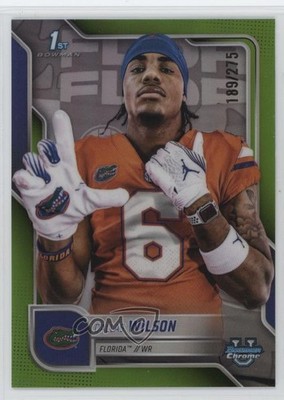 2025 Bowman U Chrome Lime Green Refractor 189/275 Dallas Wilson #181 0e6p