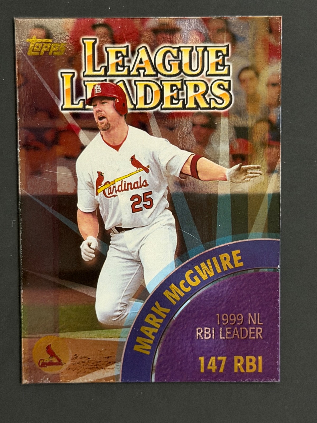 2000 Topps - League Leaders Mark McGwire/Manny Ramirez #463 Limited Edition Card