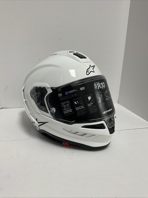 Alpinestars Supertech R10 Carbon Helmet White/Carbon - Large