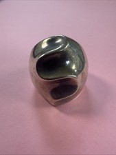 Vintage Modernist Taxco Sterling Silver Ring - Marked Taxco TM-87 Size 6 1/2-6 3