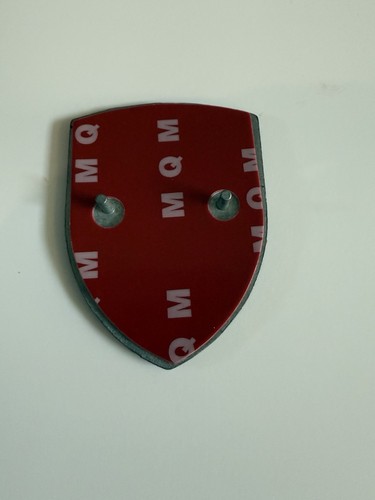 Matte Black Hood Crest 911 996 997 930 Badge Emblem Cayenne Boxster Cayman Metal - Picture 4 of 4