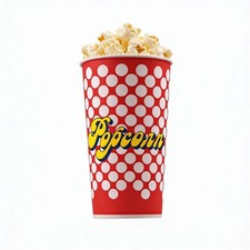 Popcorn Bodenbecher 32oz / 1 Liter – Fassungsvermögen ca. 28 g Popcorn Maße 18cm