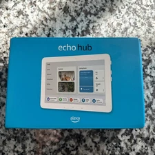 Amazon Echo Hub 8" Smart Home Control Panel with Alexa White Model G6A87E NEW