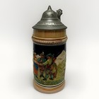 Vintage Lot 4 German Beer Steins Pewter Lids West Germany Assorted Sizes — photo 6