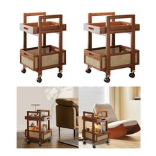 Chariot utilitaire mobile à roulettes, table, plateau, bureau, décoration de