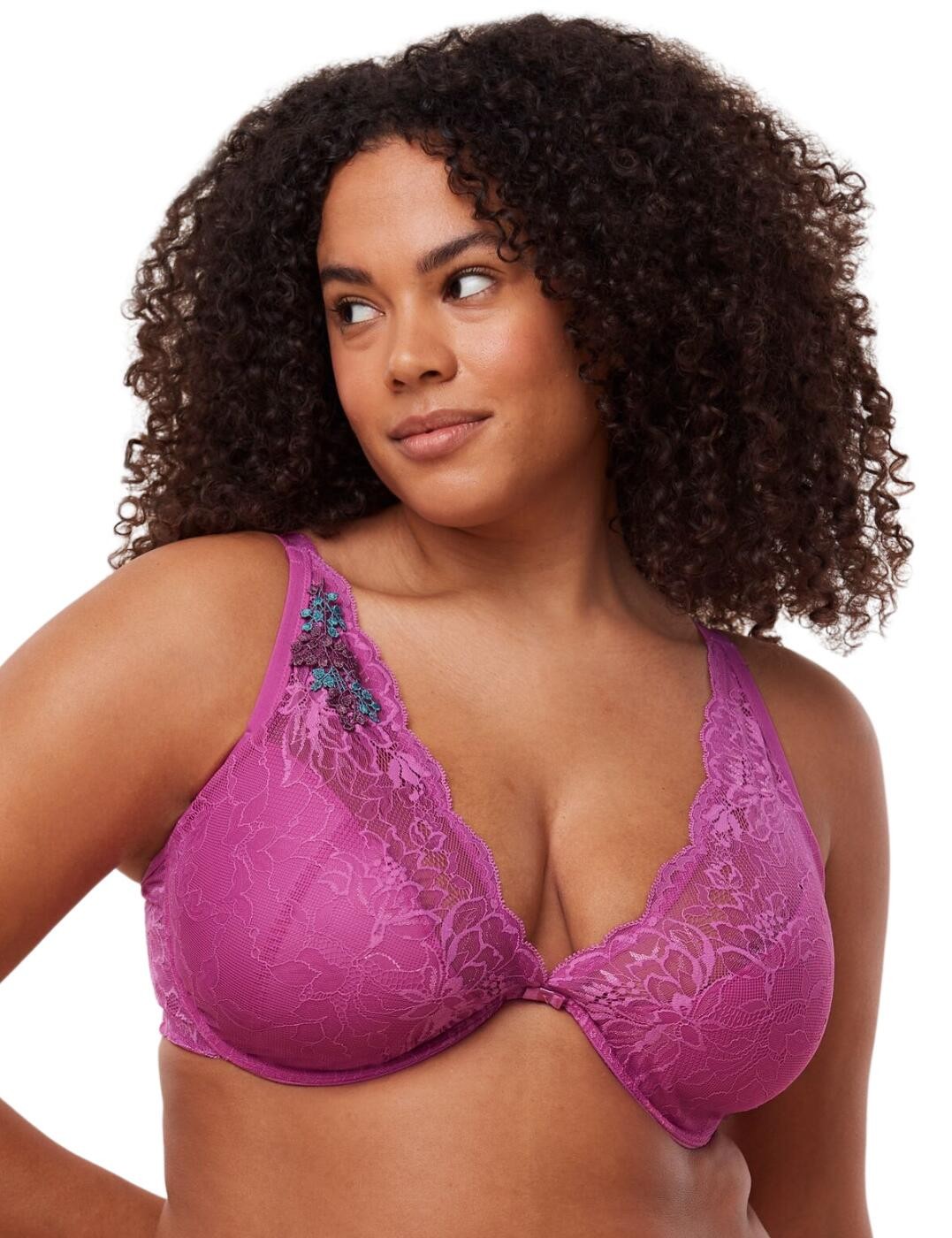 32DD Triumph Amourette Charm Plunge Bra Underwired Moulded Lingerie 10214455