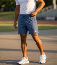 45 Adidas Men's Essential Shorts 7" - ADVR0917 - Blue - XLarge - New With Tags