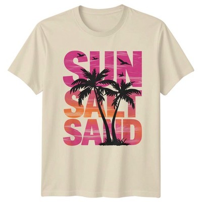 Sonne Salz Sand T-Shirt Strand Urlaub 2026 Geschenk für Sie und Ihn