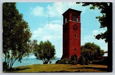 New York Chautauqua Lake Miller Bell tower c1961 Vintage Postcard, V27