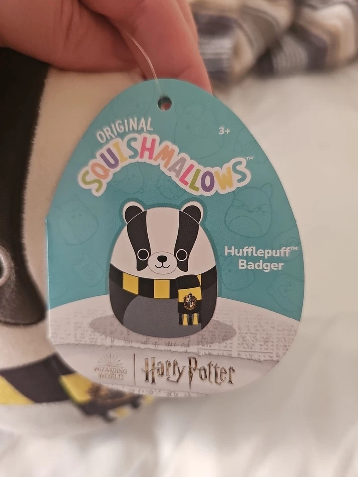 Squishmallow Harry Potter Hufflepuff Badger KellyToy Plush from Disneyland - Image 2 of 4