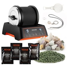 VEVOR  Rock Tumbler Kit,2 lbs Rock Polishing Kit,4 Speed Settings 9-Day Polishing