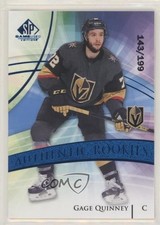 2020 Upper Deck SP Game Used Authentic Rookies Blue Burst /199 Gage Quinney i9y