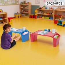 12-Pack Kids Lap Desks with Cup Holders & Phone Slots for Home Use