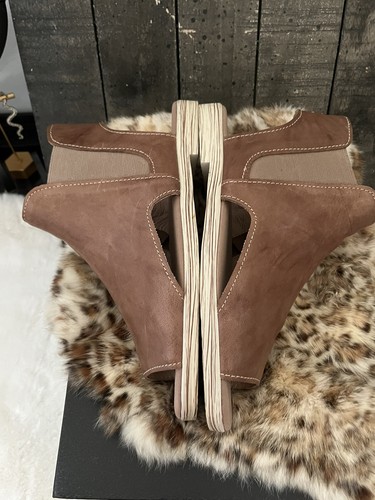 KELSI DAGGER Brooklyn Womens Hartva Gladiator Sandals Tan Leather Zip 7M - Picture 5 of 11