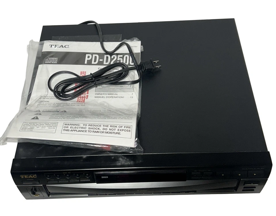 Teac PD-D2500 Compact 5 Disc Carousel Changer CD Compact Disc Player - Image 3 of 4