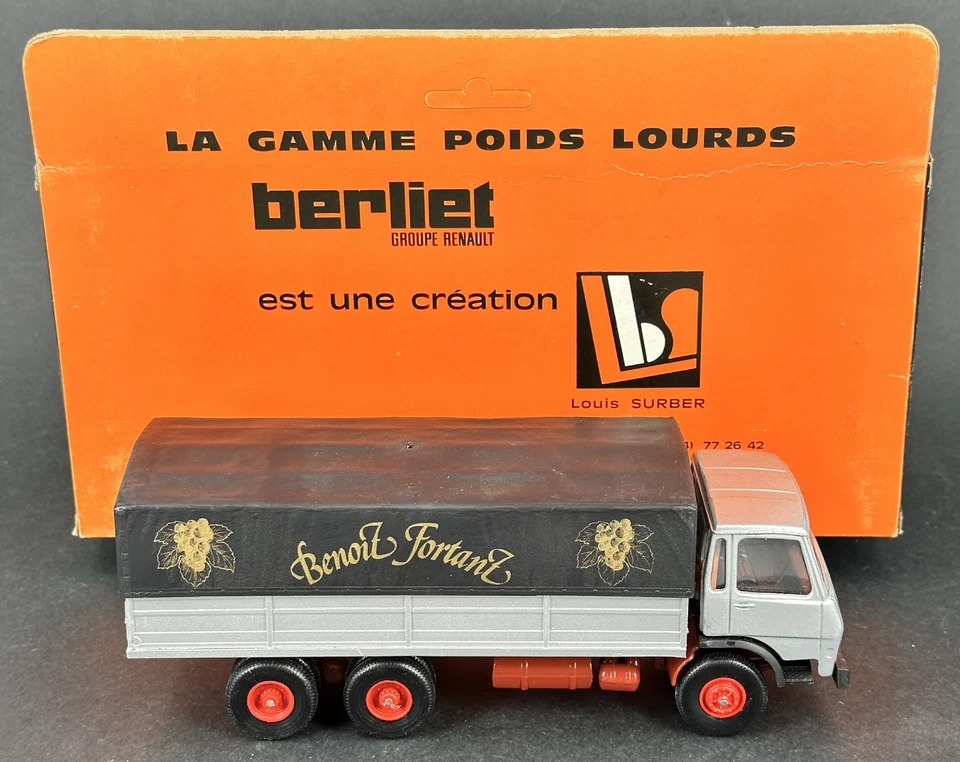 LBS ELIGOR BERLIET GR 190 TRANSPORT BENOIT FORTANT + BOITE - Photo 2/4