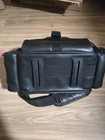 Vintage Sony Black Faux Leather Video Camera Bag, Camcorder Case With Strap — photo 9