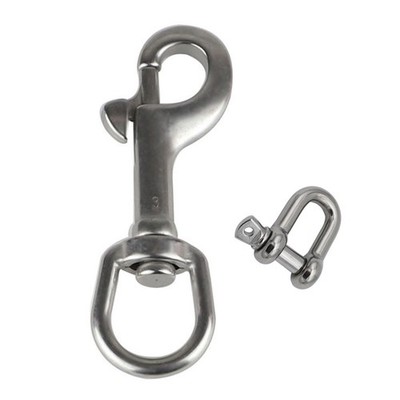 Essential For Scuba Diving Accessory 316 Edelstahl Swivel Eye Snap