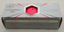Callaway Supersoft Pink Golf Balls 1 Sleeve 3 Balls - New Made In Taiwan