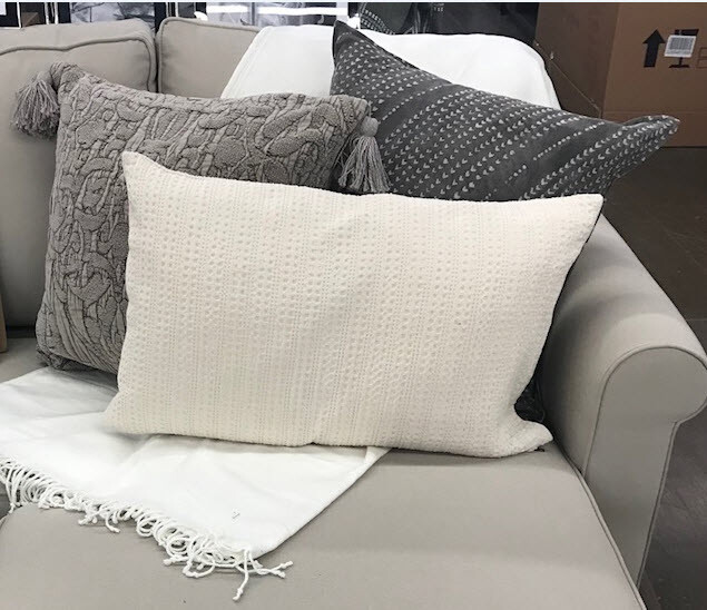 Pottery Barn Lumbar Pillow Cover Ivory 16x26 for sale online