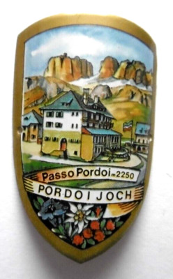 Stocknagel Passo Pordoi Pordoijoch Südtirol Italien Souvenir Stockschild