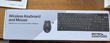 New Best Buy Essentials Wireless Keyboard And Mouse With Nano USB Receiver