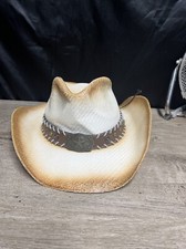 Classic Western Style: Men and Women Straw Cowboy Hat with Shapeable Wide Brim