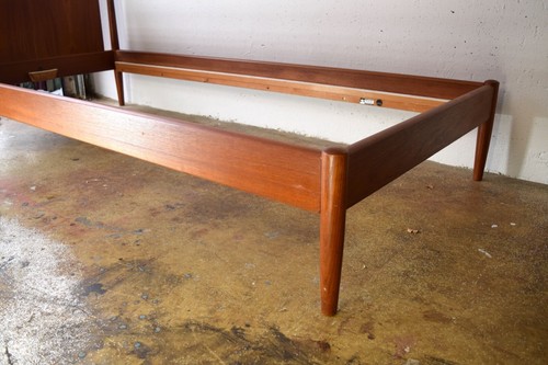 Dänisches Vintage Teak Bett 60er Bettrahmen Bettgestell von Soborg Mobler Retro - Bild 4 von 6