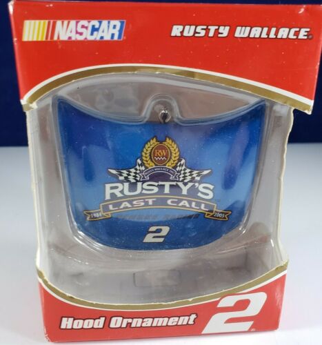 2005 Rusty Wallace Hood Ornament #2 NASCAR Christmas Ornament - Picture 1 of 3