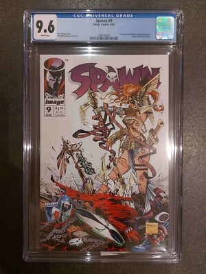 Comic US: Spawn #9 CGC 9.6 1st appearance Medieval Spawn & Angela