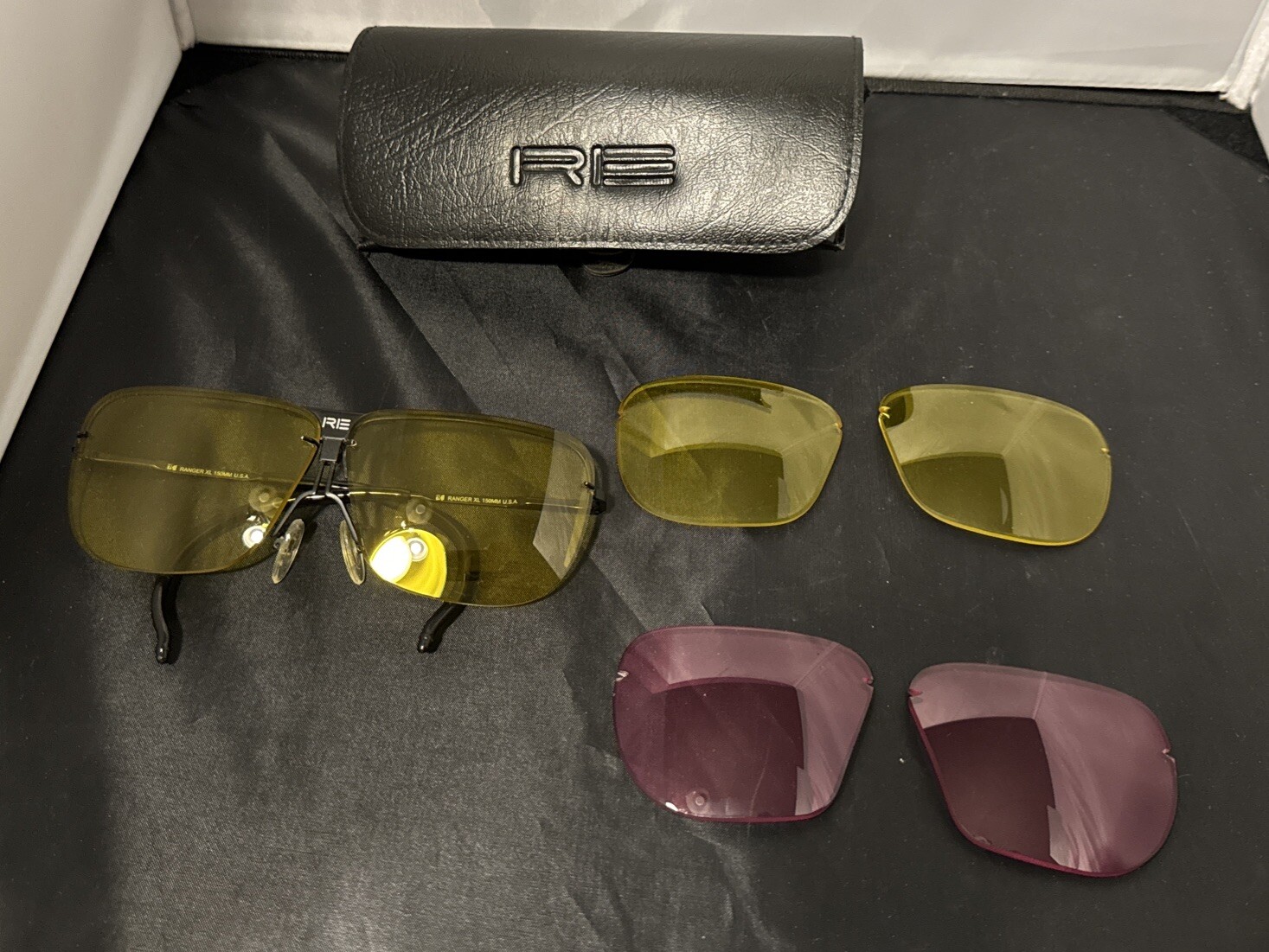 Vintage RE Randolph Ranger XL SHOOTING GLASSES 150mm w/Extra Lens Set