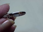 Vintage DQ QVC Sterling Solitaire 4.00ct Crystal Ring Ornate Band Sz 10 3.9Grams — photo 10