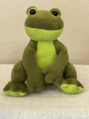 Ribbity Green Frog Bearington Bear Collection 9 Inch Plush Stuffed Toy Frog