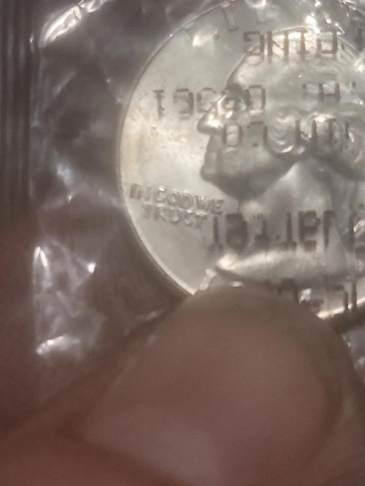 1964 Washington Quarter Certified IN COD WE TRUST MIS PRINT. - Image 3 of 4