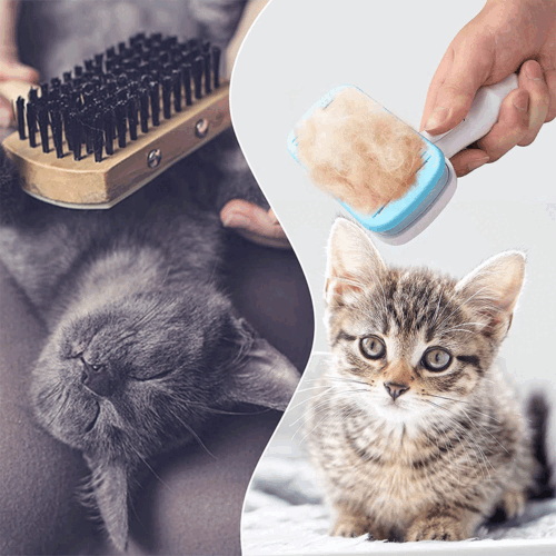 Tragbare Haustier Haarbürste Hund Katze Haarentferner Kamm Massage Bürste mit Schutzabdeckung - Bild 8 von 14