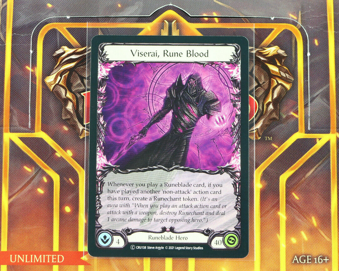 Flesh And Blood Viserai, Rune Blood Standard Unlimited CRU138