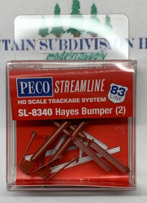 Peco SL-8340 HO Code 83 Hayes Bumper Post Kit - 2 Pack  | $5 Offer