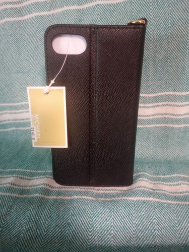 Michael Kors Genuine Folio Case for iPhone XS iPhone X Saffiano Black New - Picture 4 of 4