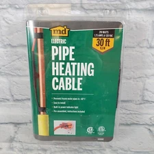 Electric Pipe Heating Cable 30 Feet 210 Watts New