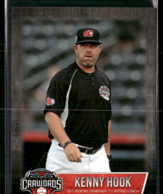 Kenny Hook 2017 Hickory Crawdads 2nd Second Half Team Set