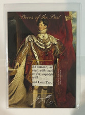 2018 Pieces of the Past Antiquity Edition King George IV Relic Card