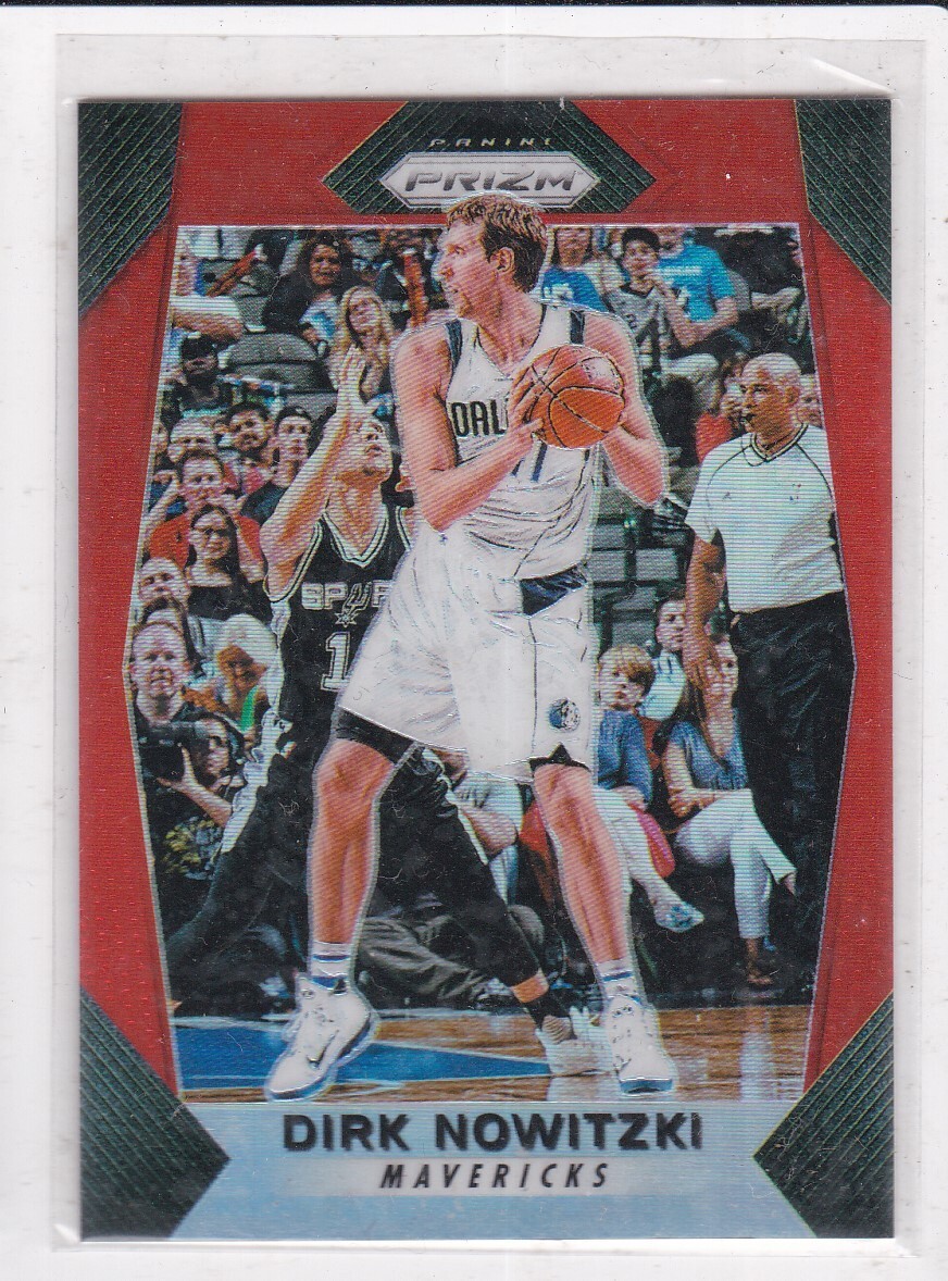 2017-18 Panini Prizm #91 Dirk Nowitzki Orange Prizm 12/49 Dallas Mavericks